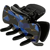 Camila Paris CP2439 French Hair Clip for Women, Large Blue, Handmade Girls Hair Claw Clips Jaw Fashion Durable and Styling Hair Accessories for Women, Strong Hold No Slip Grip, Made in France