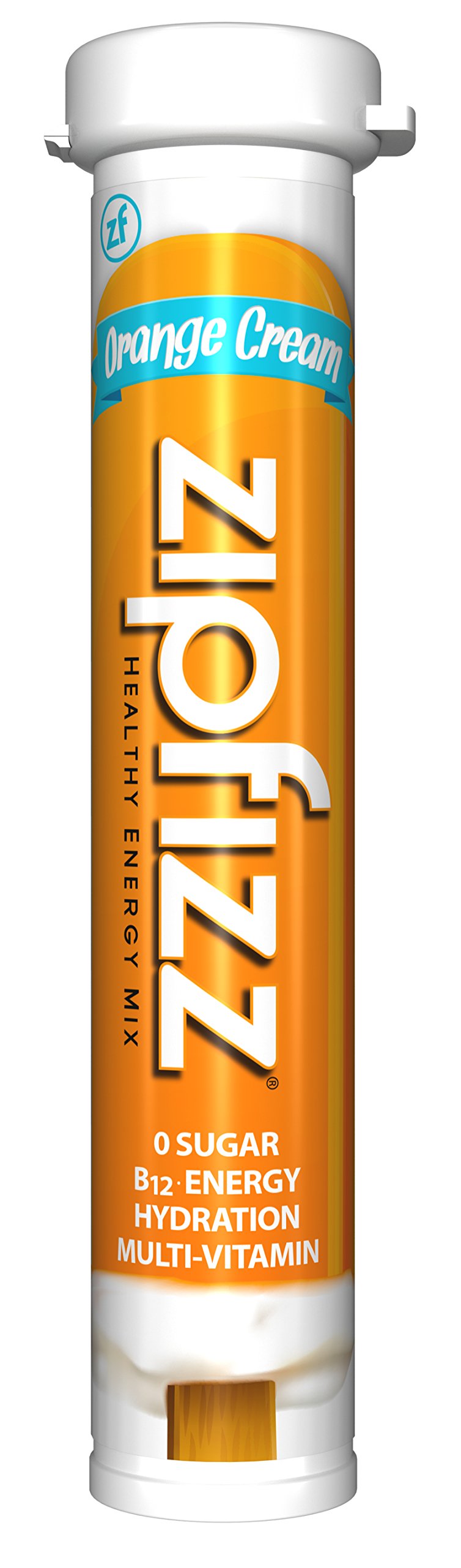 Zipfizz Healthy Energy Drink Mix, Hydration with B12 and Multi Vitamins, Orange Cream, 20 Count