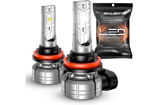 SEALIGHT F1S H11 H8 H16 LED Fog Light Bulbs, 12000LM 24W Strong Penetration Fog Lights LED Bulb, 6500k Cool White 5530 CSP Ch