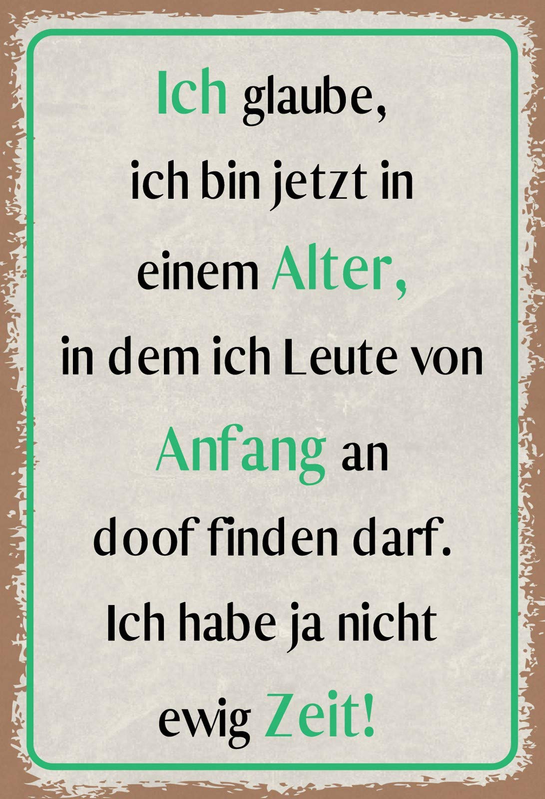 Schatzmix Tin-Plate Sign, Wall Plaque, Sheet metal, Multicoloured, 20x30 cm — image 1