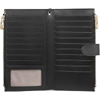 Slim RFID Wallet For Women – Bifold Card Holder With Phone Slot, Thin Zip Purse, Multiple Colors - View #7