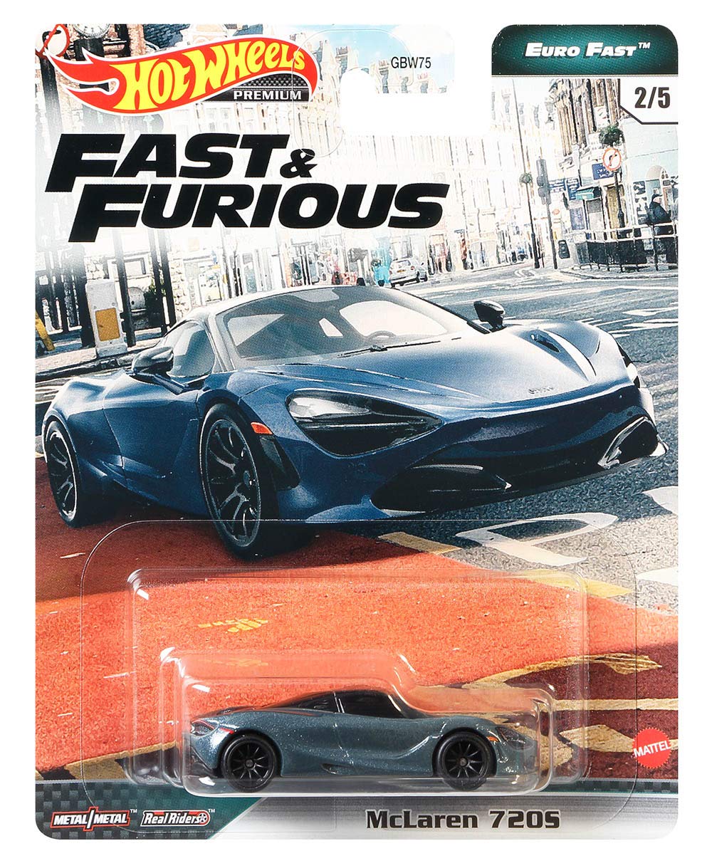 Hot Wheels Fast and Furious Euro Fast McLaren 720S Real Riders 1:64 GPK54