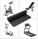 Vanexiss Treadmill Mat Heavy-Duty 180x75 cm Floor Protector Black view 5