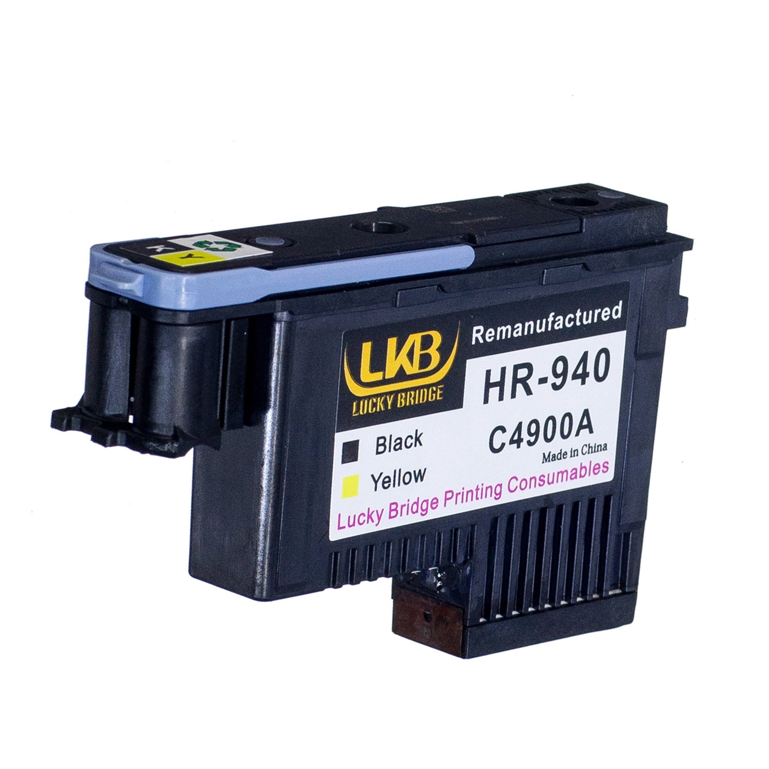 Lucky Bridge HP940 Printhead 1Pcs Black and Yellow C4900A Remanufactured Compatible for HP Officejet with Pro 8000 8500A 8500A Plus 8500A Premium