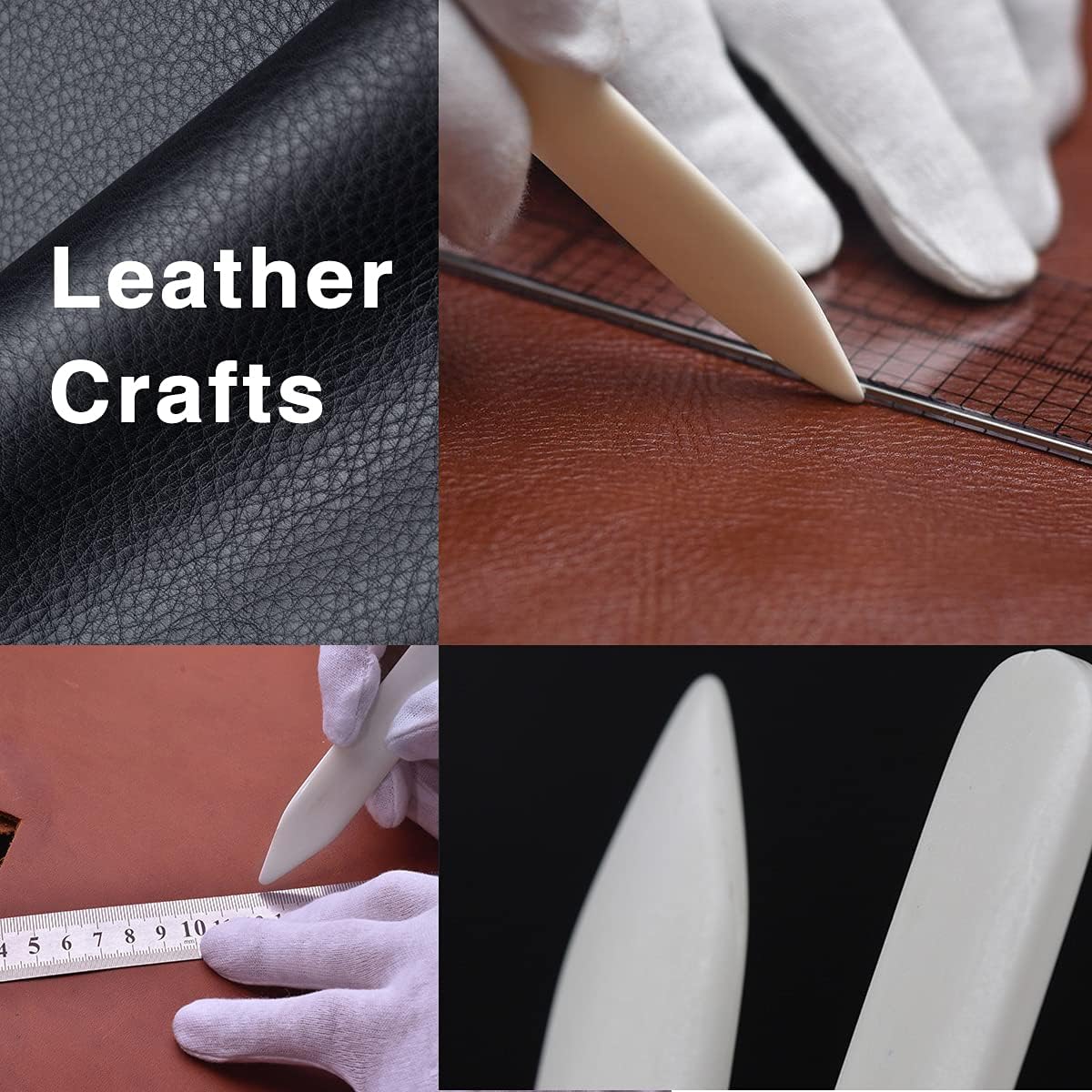 6-Inch Genuine Bone Folder, DEEDYGO Real Bone Folder Origami Paper Creaser Crafting Scoring Folding Tool for Leather Cards DIY Handmade Burnishing Bookbinding (100% Cattle Bone, 3 PCS): Arts, Crafts & Sewing
