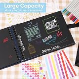 DazSpirit Photo Album Scrapbook 80 Pages with 12 Metallic Pens Blue view 3