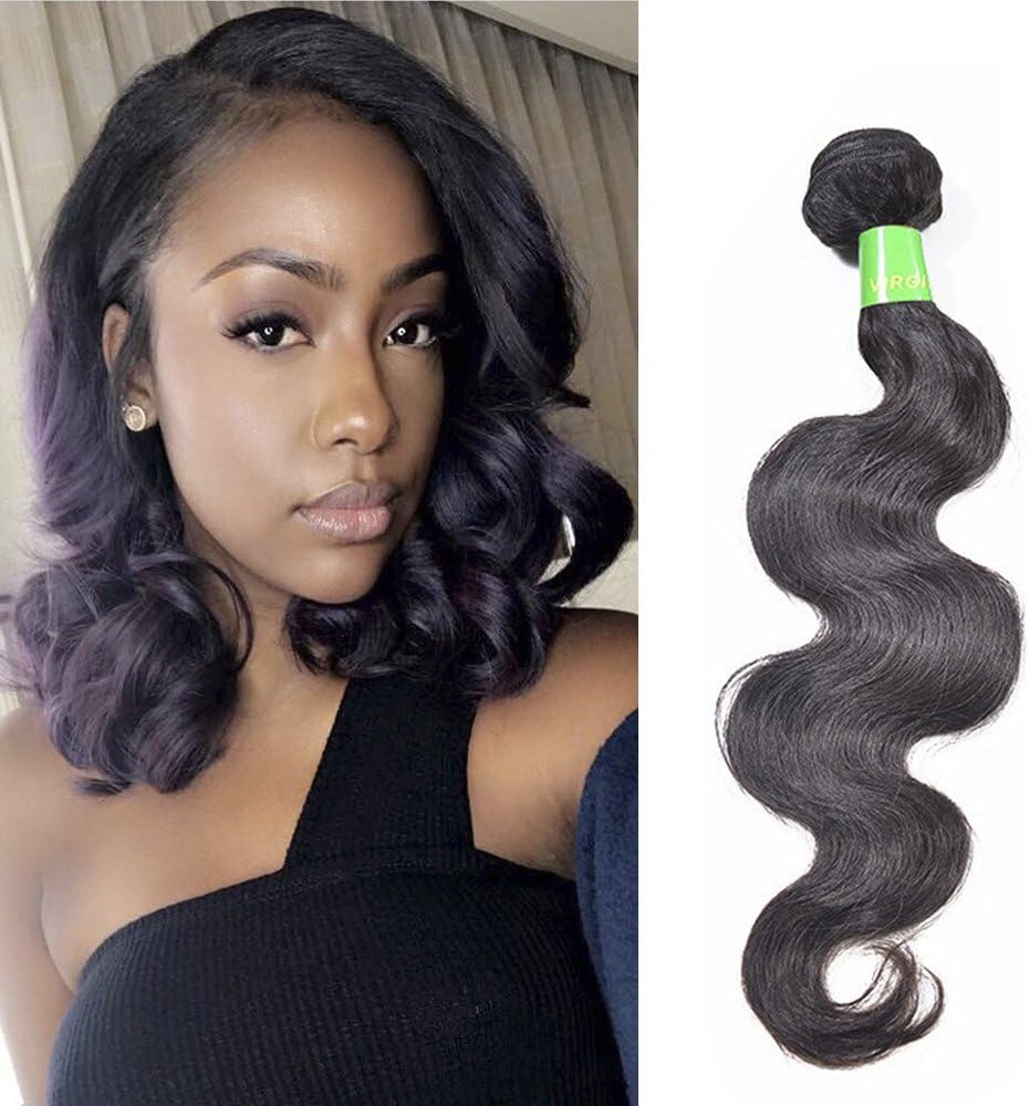 WendyHair 100% Virgin Remy Peruvian Human Hair Bundles 100 Grams Natural Color 12inch