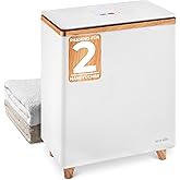 SereneLife Luxury Rectangle Towel Warmer - Spa & Bathroom Heater with Custom Fragrance, Auto Shut-Off, Fits 2 large Towels, Blankets, Bathrobes, PJ's - Perfect Gift for Him & Her (Natural Wood)