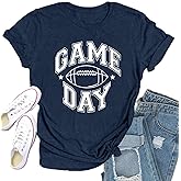 Qskall Womens Rugby Shirts Game Day Tshirt Cute Football Tee Tops