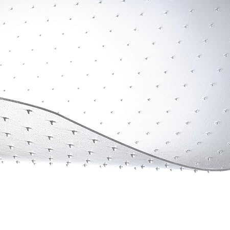 etm® Bodenschutzmatte - 120x90cm | TÜV und Blauer Engel | transparent, mit Ankernoppen für Teppichböden