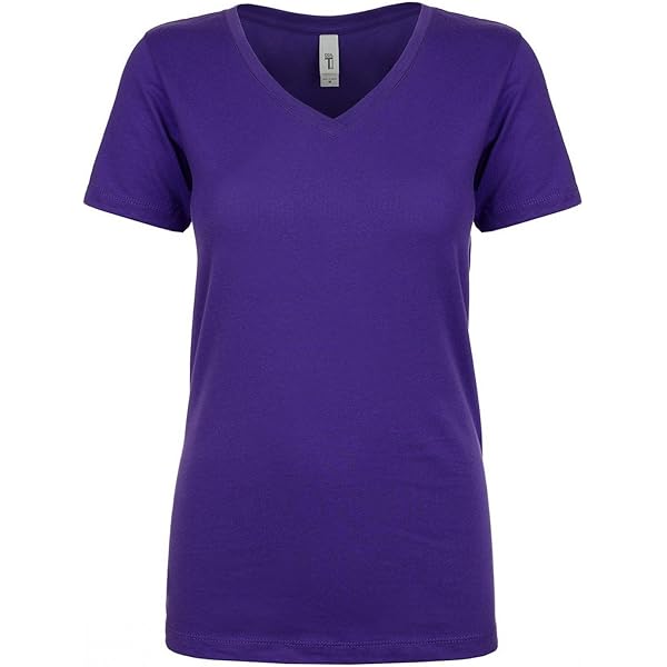 Next Level Women's Lightweight V-Neck Jersey T-Shirt, X