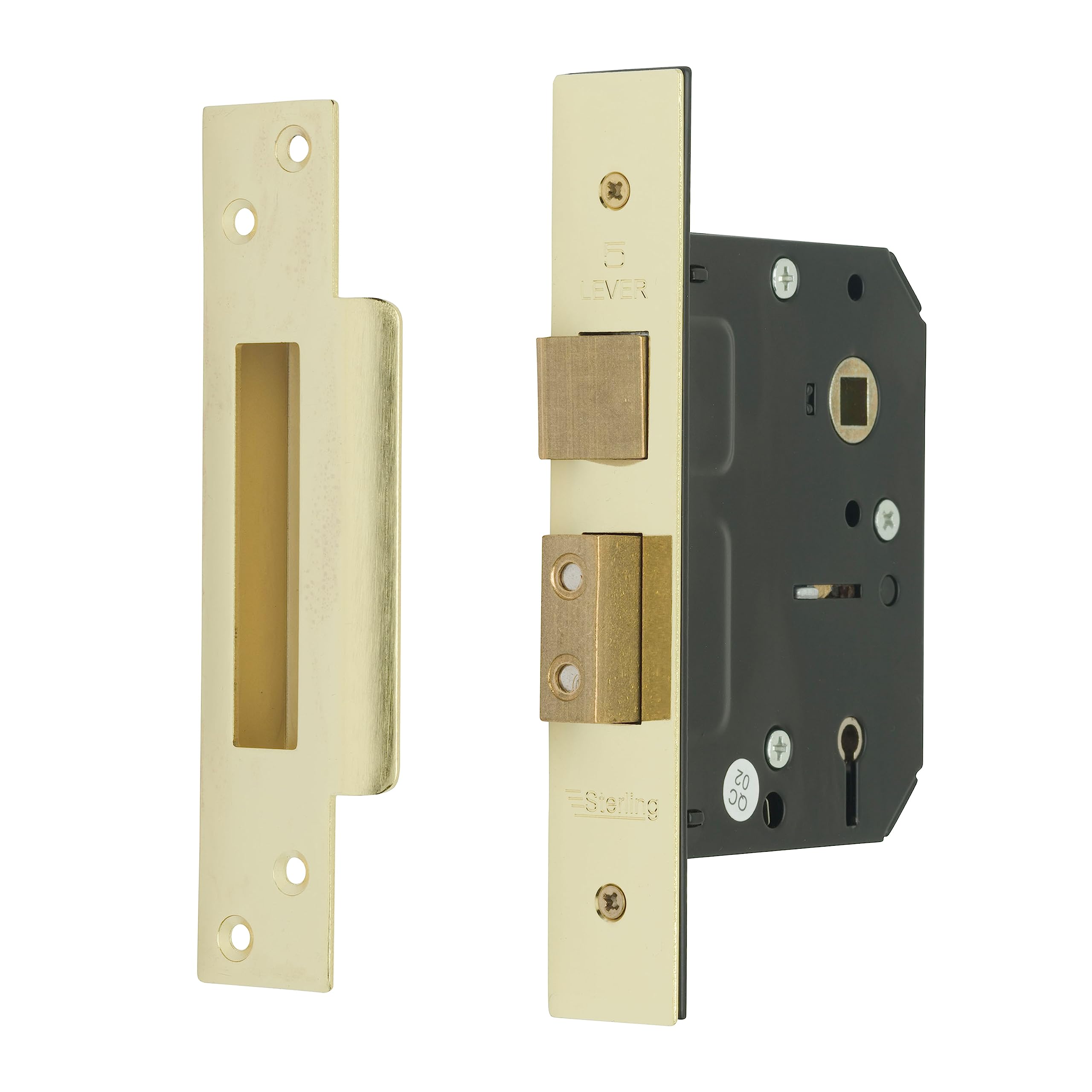 Sterling MLS530 3-inch/76mm 5-Lever Sashlock - Brass