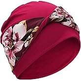 XYIYI Knot Chemo Headwear for Womens Cancer Patients, Stretchy Chemotherapy Headwraps Beanie Hats