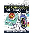 Microbiology Coloring Book: Basic Medical Notes: Anatomy and Physiology Study Workbook for Medical and Nursing Students