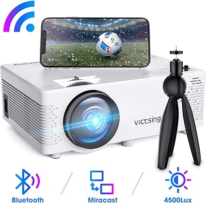 Mini Proyector, VicTsing Proyector WiFi Bluetooth Soporta 1080P ...