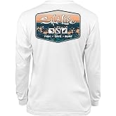 Salt Life Girls Youth Liquid Depth Badge Long Sleeve Tee