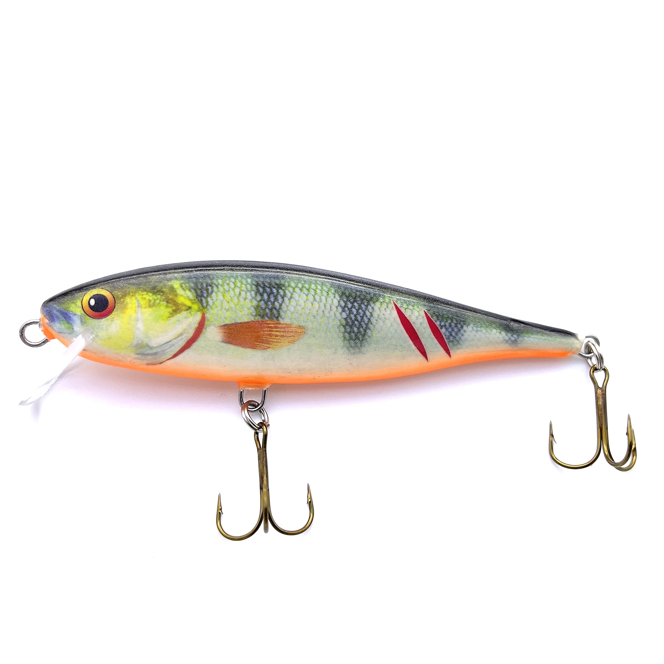 EVERBAY DORADO Wobbler Fishing Lure-Hard Crankbait-Fishing Tackle, Topwater Life-Like Swimbait for Perch Pike Zander Catfish Chub Barbel Trolling in Freshwater, Slow Sinking - SEEKER TWITCH 11cm P