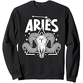 Aries Zodiac Sign Aries Birthday Aries Horoscope Sweatshirt