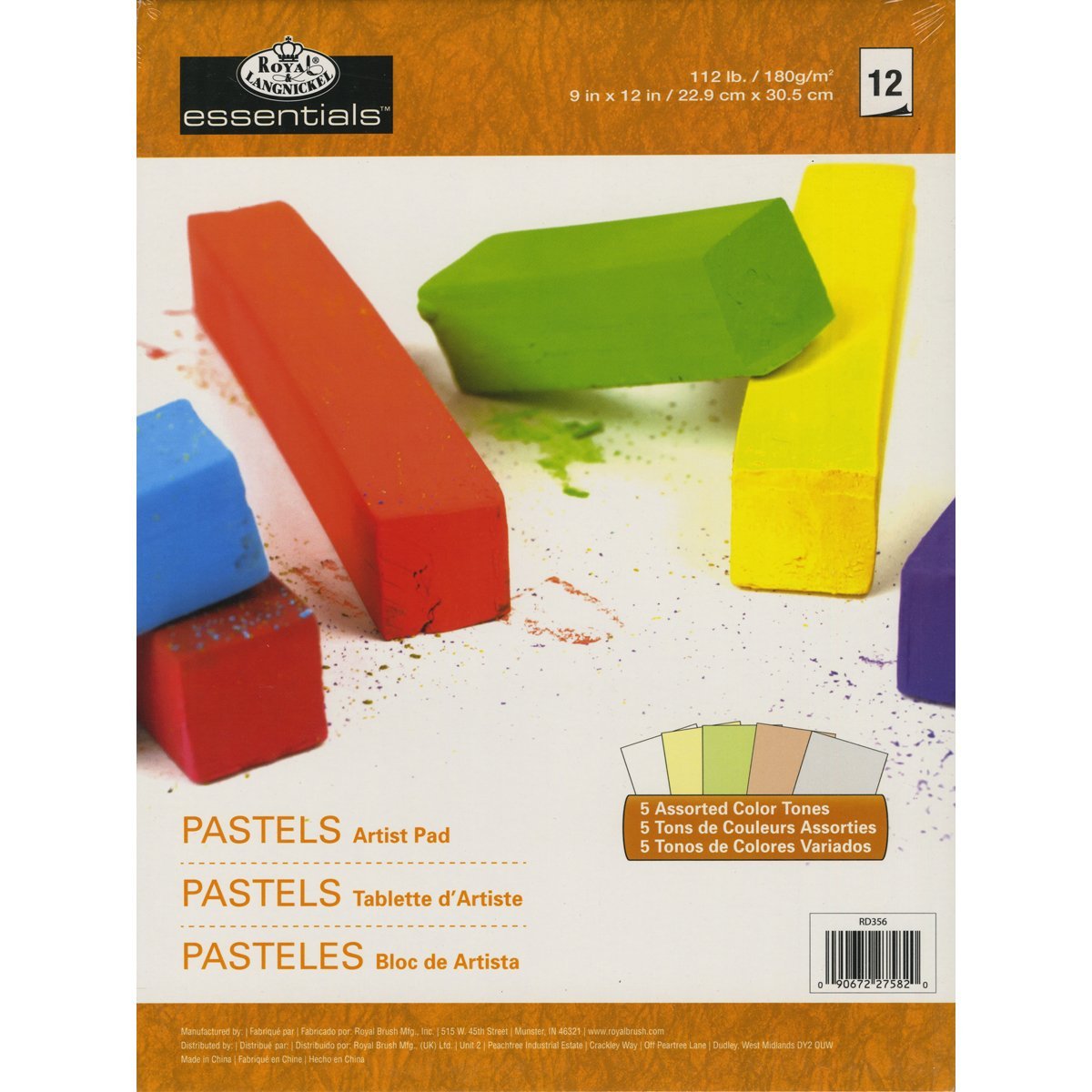 Royal Langnickel 12Sheet Artist Pastels Essentials Artist