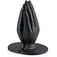 MOLIGOU Hands Decorative Bookends, Cast Iron Bookends, Heavy Duty Book Stoppers for Home, Office, Bookshelf (1 Pair)