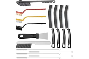 AONEZ 15pcs Crevice Cleaning Brush, Hard Bristle Scrub Brushes Tools, Multifunctional Grout Brush for Home, Bathroom, Ktichen, Window and Corners