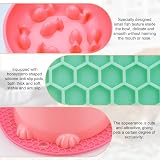 Hejo 2-Pack Raised Slow Feeder Cat Bowls Pink Green with Anti-Skid Mat view 3