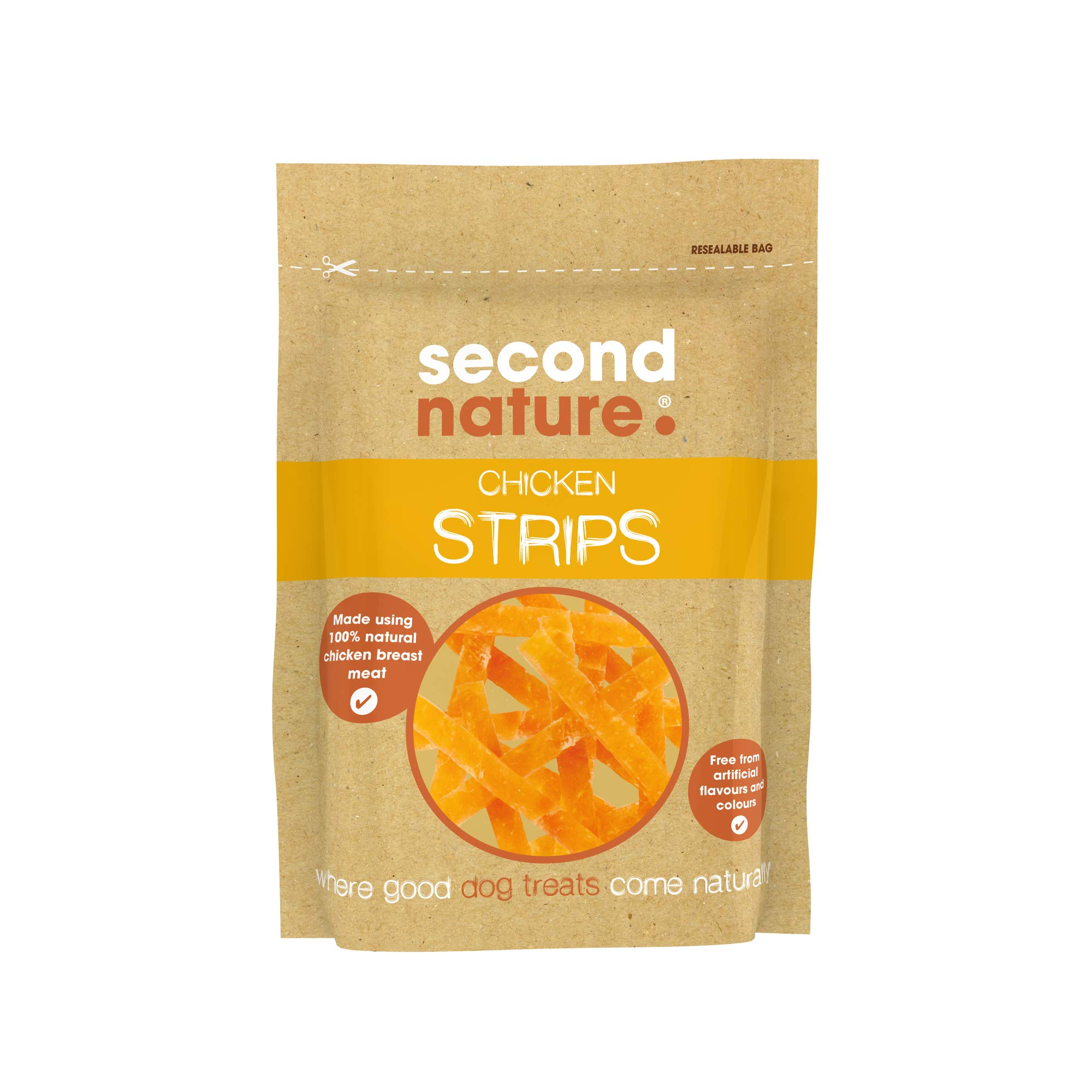 Second Nature Premium, Dog Treat Chicken Strips 14x90gm — image 1