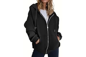 Zeagoo Hoodies For Women Zip Up Hoodie Oversized Sweatshirt Fleece Jackets Fall Winter Coats 2025 Fashion