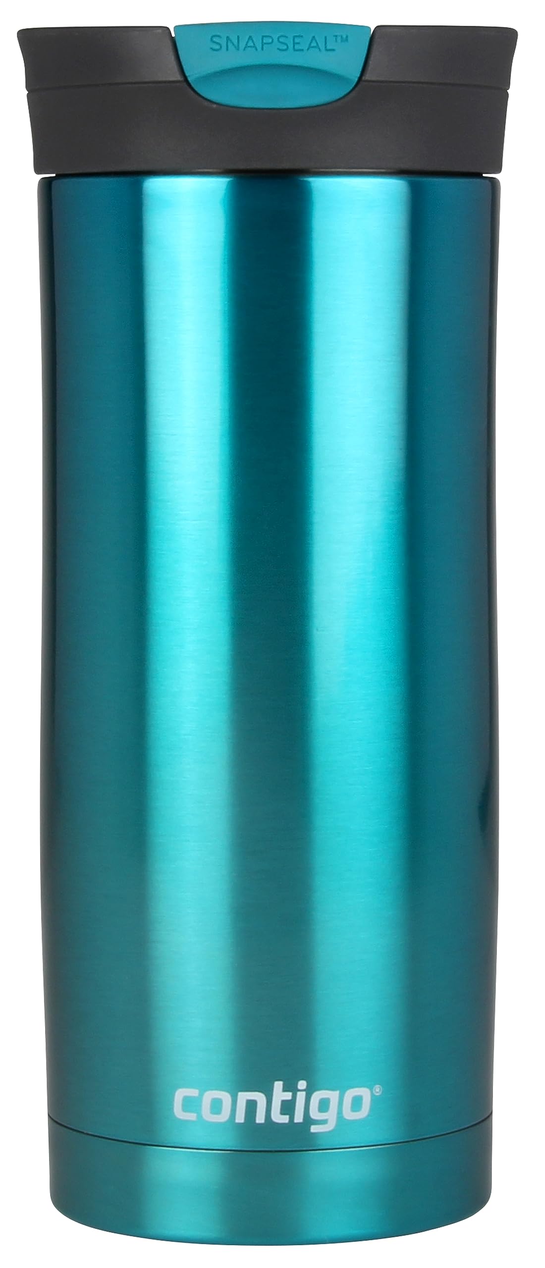 Contigo Huron Snapseal Travel Mug | Stainless Steel Thermal Mug | Vacuum Flask | Leakproof Tumbler | Coffee to Go Mug with BPA Free Easy-Clean Lid | Biscay Bay | 470 ml