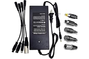 YAREMYEYE 42V 2A Electric Scooter Charger 5 in1 Plugs for Bird,Gotrax,Segway,Pocket Mod, Sports Mod,Voyage,Ninebot,Apex,Glider, XR Elite, XR Ultra,Metro/Journey,Jetson Eris Pro/Ora Pro/Racer/Rhythm,Razor MX125