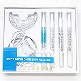 Teeth Whitening Kit with led Light, Include Teeth Whitening Pen(3pcs) 35% Carbamide Peroxide Gel,Desensitizing Pen, 2 Weeks o