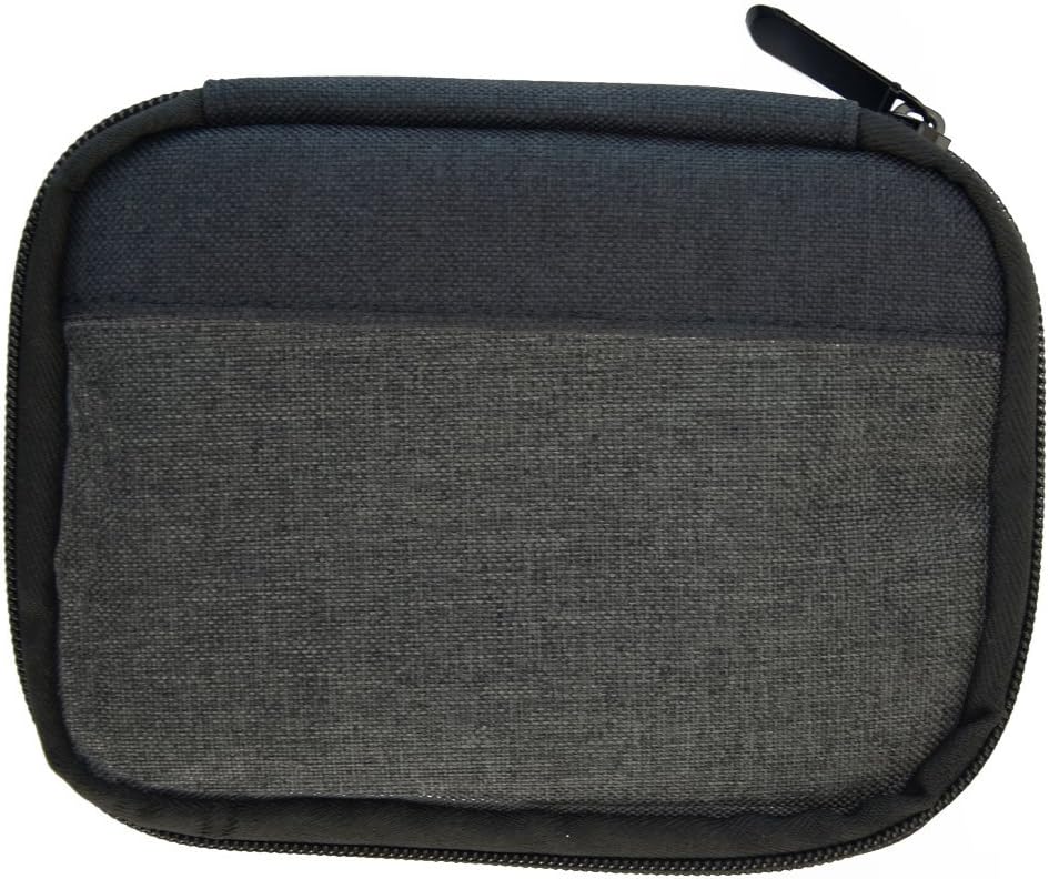 XtremPro USB Flash Drive Case, Universal Portable Electronic Accessories Organizer Holder, USB sticks, U Disk, SD Memory Cards w/ 6 Mesh Slots External Hard Drive Carrying Bag - Black, Grey (11136)