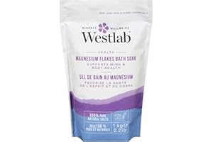 Westlab Magnesium Flakes 1kg - Supports mind & body health - 100% pure natural salts