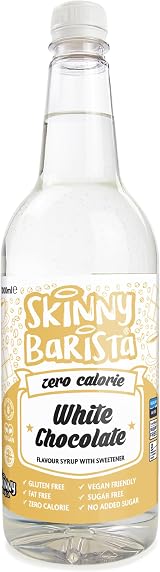 The Skinny Food Co White Chocolate Coffee Syrup Sugar Free 1L Vegan