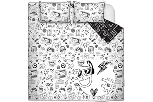 Reversible Boho Quilt Set Queen Size, 3 Pieces Patchwork Gray All Season Bedspreads, Ultra Soft Floral Coverlet Bedding Set w