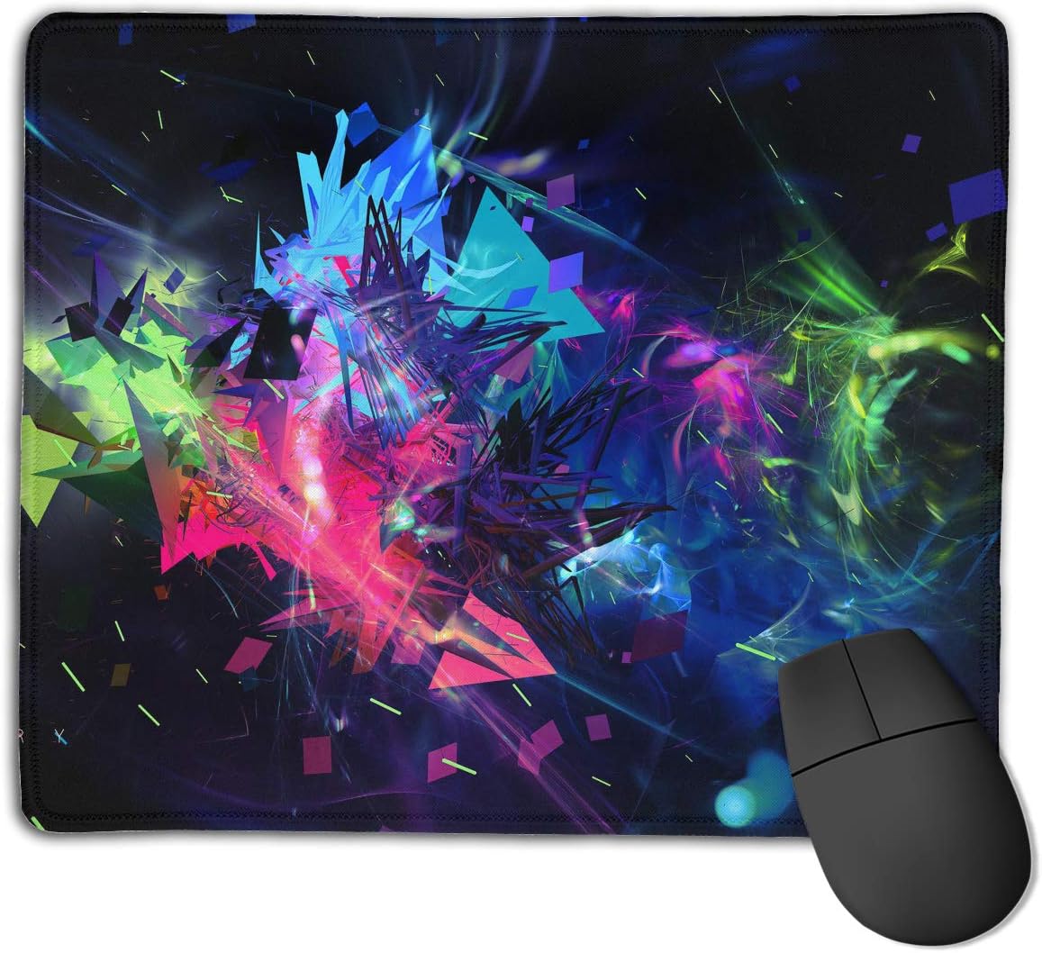 Amazon Com Teesofun Unique Mouse Pad Cool Color Splash Graphics Rectangle Rubber Mousepad 8 66 X 7 09 Inch Non Slip Gaming Mouse Pad Office Products