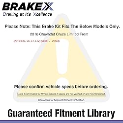 [Front] Brake X Replacement Brake Rotors Kit