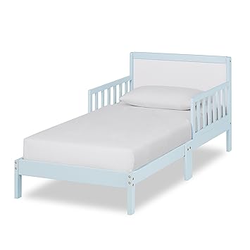 blue toddler bed