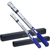 QUENCHING Split Beam Torque Wrench Set 3/8" &amp; 1/2" Drive, 20&ndash;250 ft-lb, &plusmn;4% Accuracy, No Reset Required, Precision Torque Tool for Automotive Technicians, Lug Nuts &amp; Suspension Work