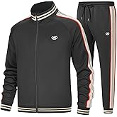 W JIANWANG Track Suits for Men Set Jogging Tracksuit Mens Sweatsuits Workout Running Sports Jogger Sweat Suits Outfits