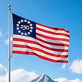 250 Year American Anniversary Flag 3x5 FT Durable 250Anniversary US Flag Made in America AmericanFlags for Outside 250TH Year Anniversary 250th Anniversary USAFlag Heavy Duty Outdoor Fade Proof