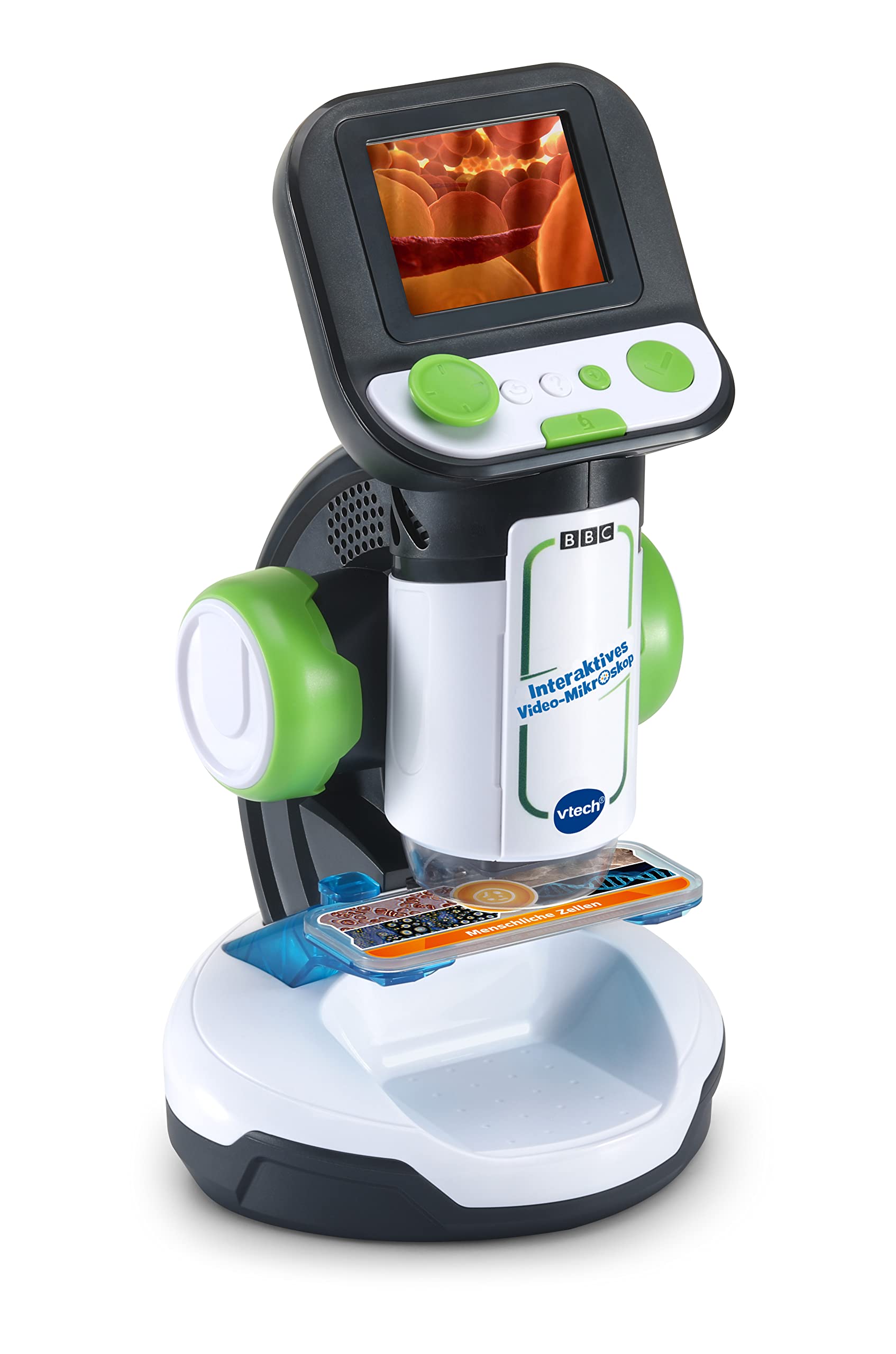 VTech Interaktives Video-Mikroskop – Bildschirm, smarte Objektträger, Audio-Fakten, Bild- und Videomaterial und Fotofunktion – Eigene Proben untersuchen und speichern – Für Kinder ab 7 Jahren 4