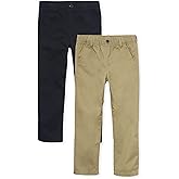 The Children's Place Boys Stretch Relaxed Straight Chino Pants, Multipacks