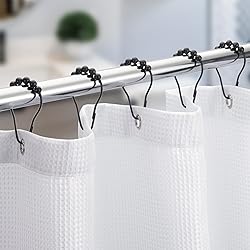 Titanker Shower Curtain Rings Hooks, Rust-Resistant