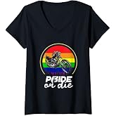 Womens Gay Pride or Die V-Neck T-Shirt