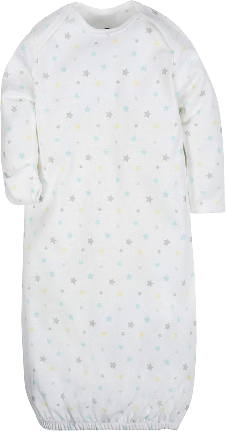 Gerber Baby Girls' 4 Pack Gowns: Clothing