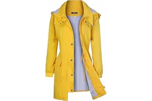 Bloggerlove Rain Jacket Women Lightweight Raincoat Waterproof Windbreaker Striped Climbing Outdoor Hooded Trench Coats S-XXL