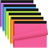 Jetec 6pcs Legal Pads Landscape Pad College Ruled 50 Sheets Pad Assorted Colors Writing Pads Horizontal Notebook for Work Office Travel Supplies (11" X 9.5",Fluorescent Colors)