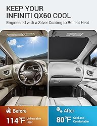 Proadsy 2024 Upgrade Front Windshield Sun Shade
