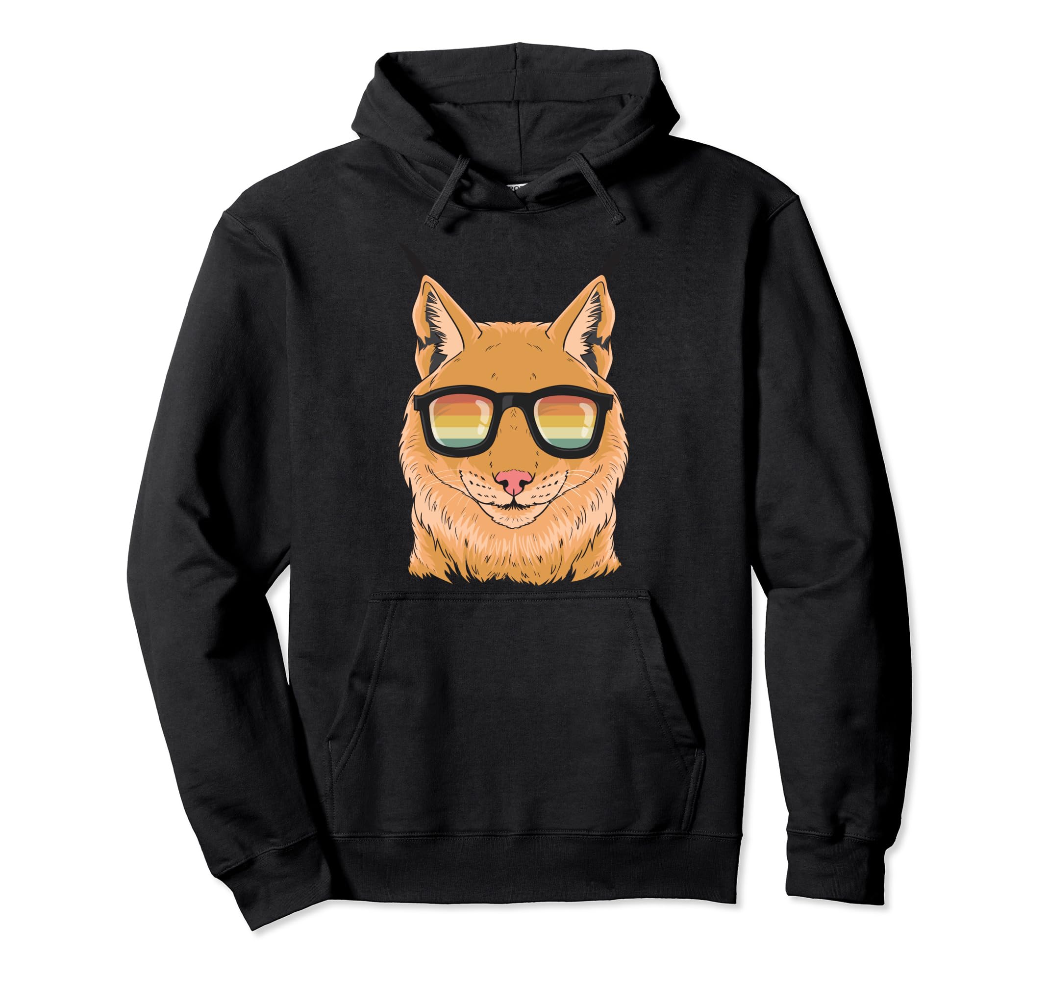 Lynx Wild Cat Forest Pullover Hoodie